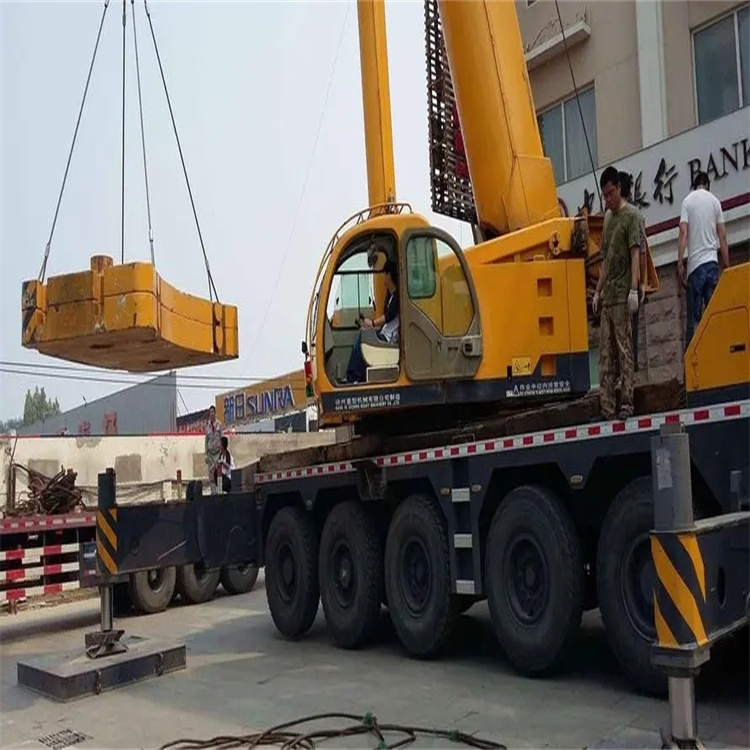 冀州当地吊车出租|机器吊装|75吨|工厂搬迁服务